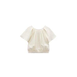 ZARA CROP TOP WITH OPEN BACK ECRU SIZE M | 3666/095 S